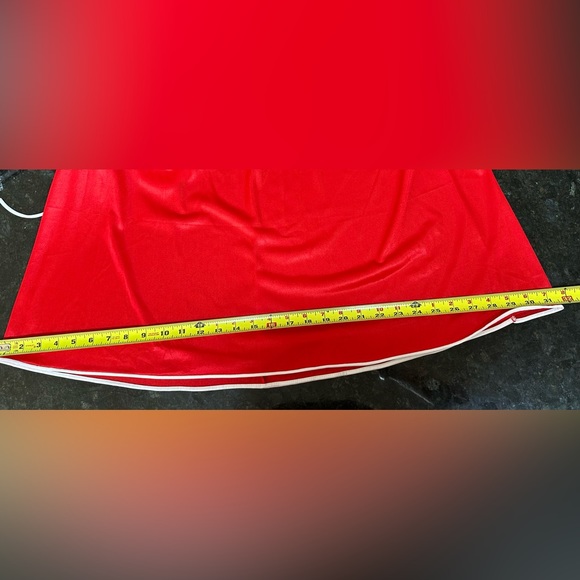 Vtg 70s Gossard Artemis Petite Floor Length Red Gown Adjust-a-bust valentines - Picture 13 of 13